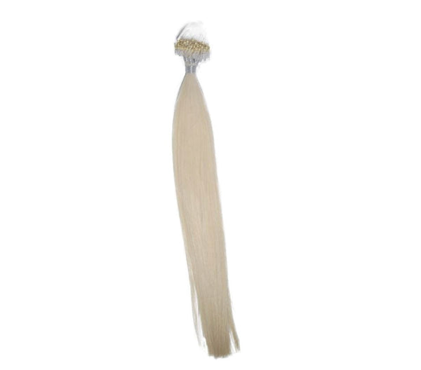 Platinum Blonde #60 Micro Bead Hair Extensions