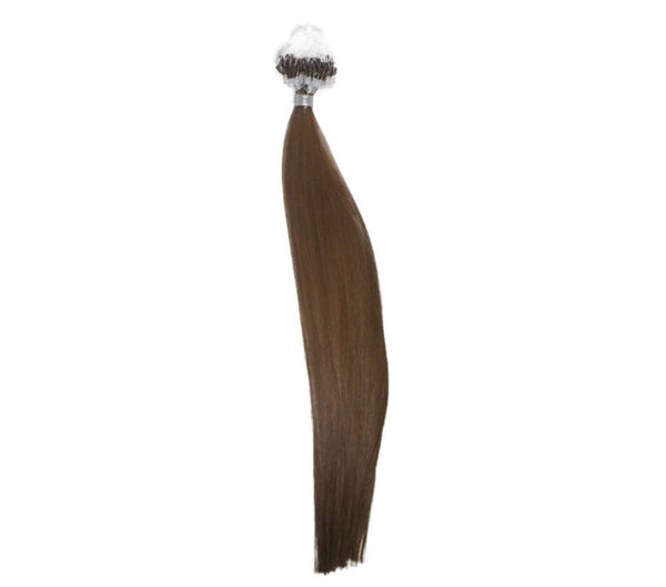Medium Brown #8 Micro Bead Hair Extensions